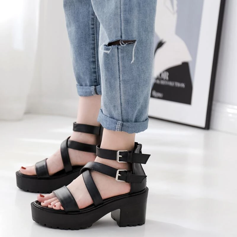 chunky gladiator sandals
