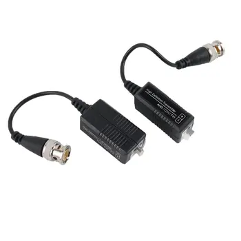 

1 Pair HD CCTV Via Twisted Video Balun Transmitter For CCTV Camera DVR For CVI/TVI/AHD 0-300m Black Wholesale