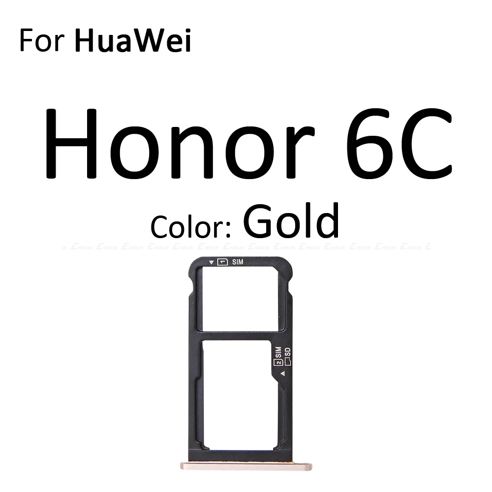Высокое качество Micro SD/Sim карты лоток гнездо адаптера для Huawei Honor 6C 5C Pro Разъем Держатель Слот ридер контейнер