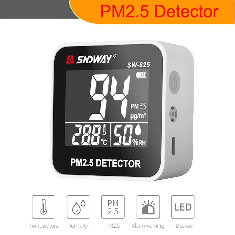 

Digital Air Quality Monitor Laser PM2.5 Detector tester Gas monitor/Gas analyzer/Temperature humidity meter Diagnostic tool