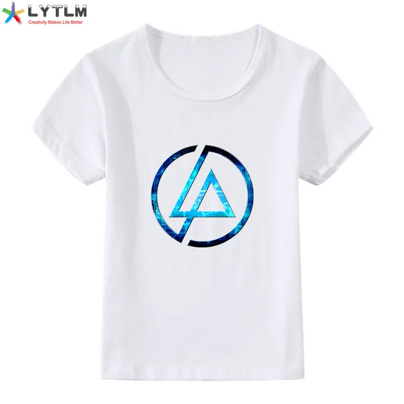 LYTLM XXX/Детская футболка с принтом «Linkin Park» Футболки с графическим принтом для мальчиков футболка в стиле «хип-хоп рок» хипстерские футболки с длинными рукавами для маленьких мальчиков - Цвет: DX White