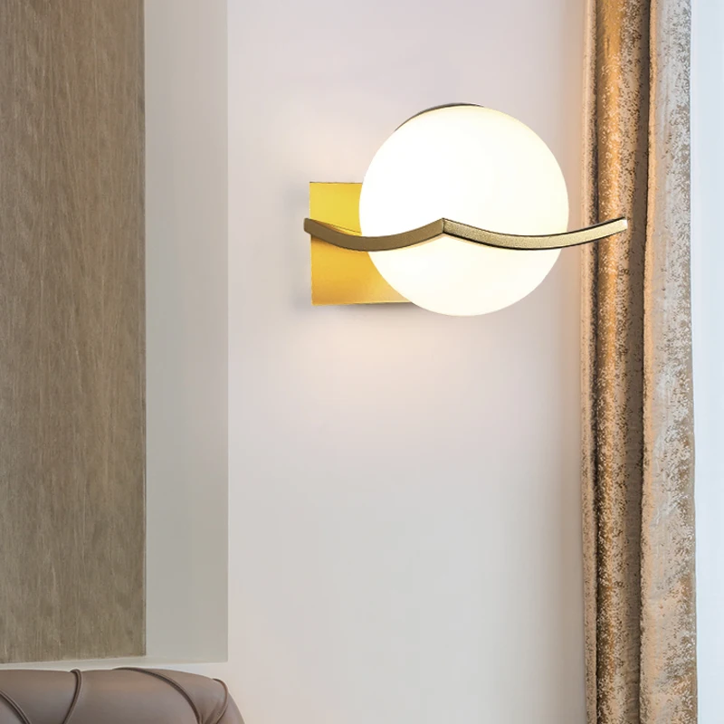 

Industrial Style Retro Wall Light Vintage Creative Concise Glass Light Kitchen Restaurant Loft Led Wall Sconce Free Shipping