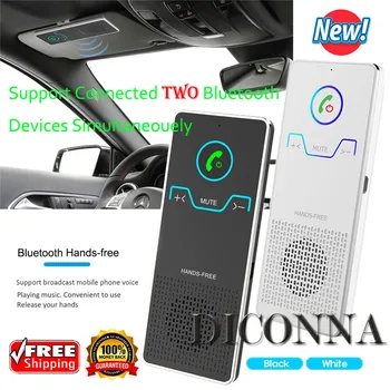 

Hands-Free Car Kit Wireless Bluetooth Speaker Phone MP3 Player Sun Visor Clip Speakerphone with Car Charger