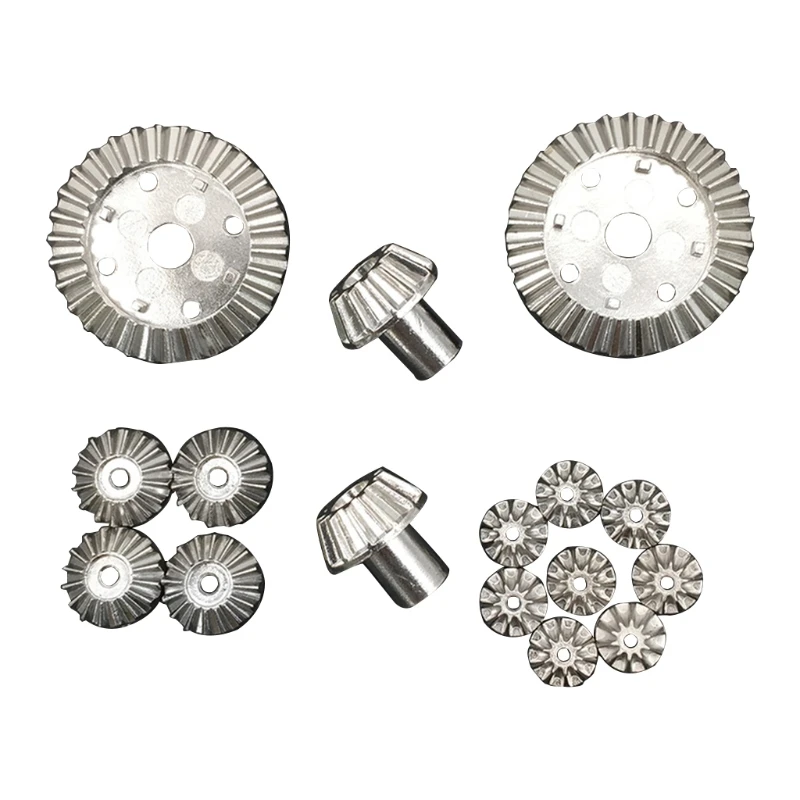 

16Pcs12T 16T 10T 30T Stainless Steel Motor Driving Gear Planet Gear Differential Gear Combo Set For Wltoys 12428 12423 Rc Car