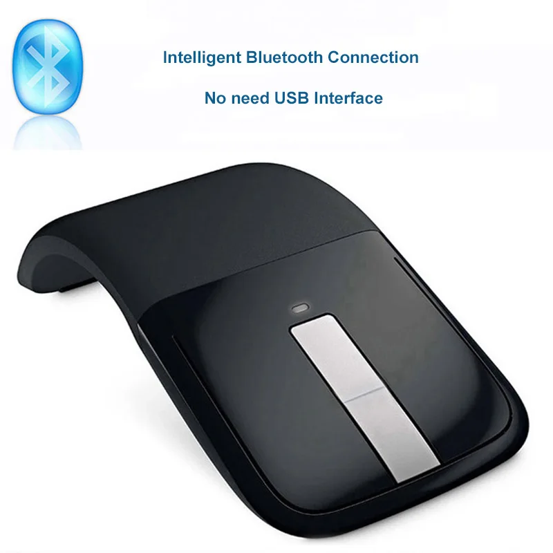 

Second-generation folding wireless mouse Ultra-thin touch Arc Touch Mouse Portable And Easy To Carry Plug And Play