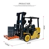 High Simulation Forklift Truck 2.4G RC Forklift Truck Loader Truck Auto Demo Lifting Music Light Car Engineering vehicle Boy Toy 6