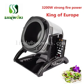 

3200W 6L Automatic drum cooking robot smart cooking machine stir frier intelligent cooker Chinese food cooking pot roller cooker
