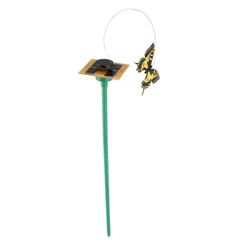 

Solar Powered 3pcs Dancing Flying Butterfly with Stick For Garden Yard Plant Decor