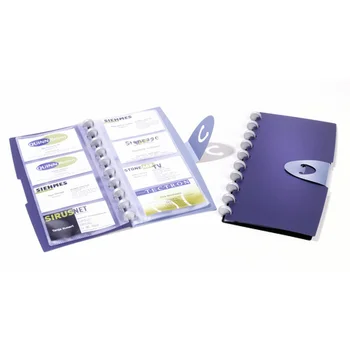 

Business card holder duralook visifix walk, 57x90mm blue