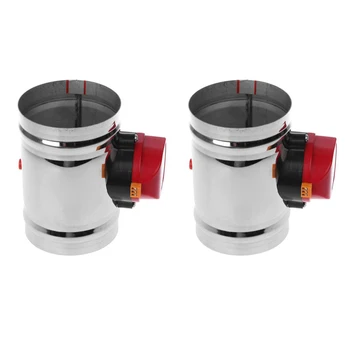 

125Mm Stainless Steel Solenoid Valve Stainless Steel Air Valve Air Volume Control Valve Electric Air Valve Stainless Steel Valve