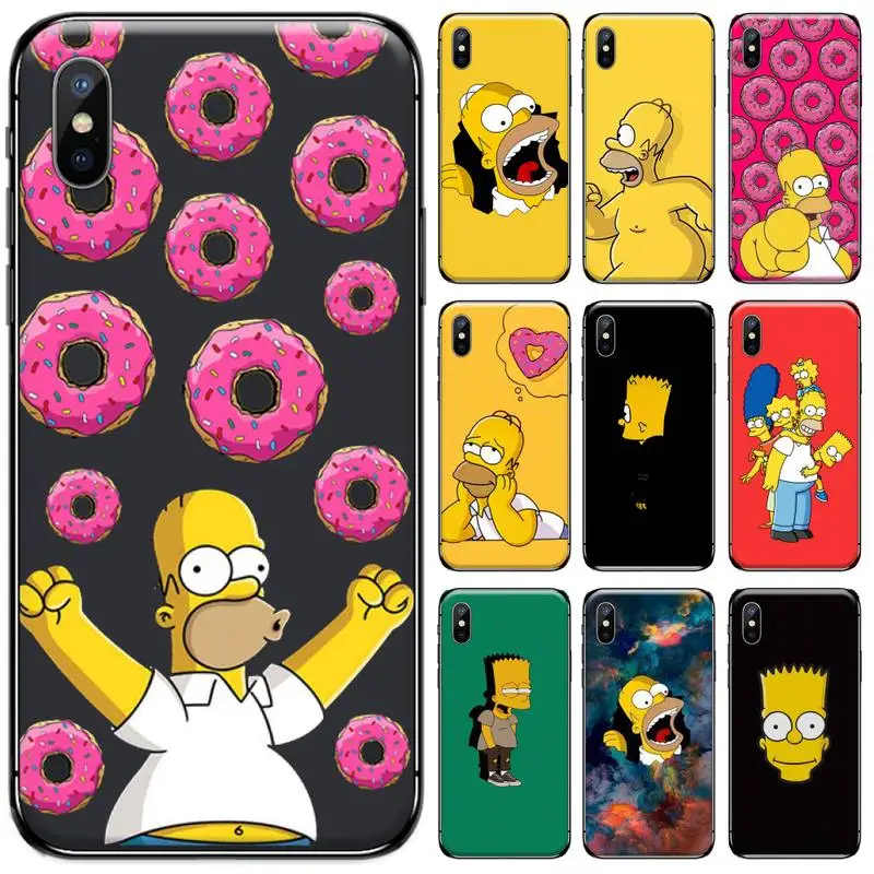 

Homer J Simpson funny Bart Simpson Phone Case For iphone 5 5s 5c se 6 6s 7 8 plus x xs xr 11 pro max