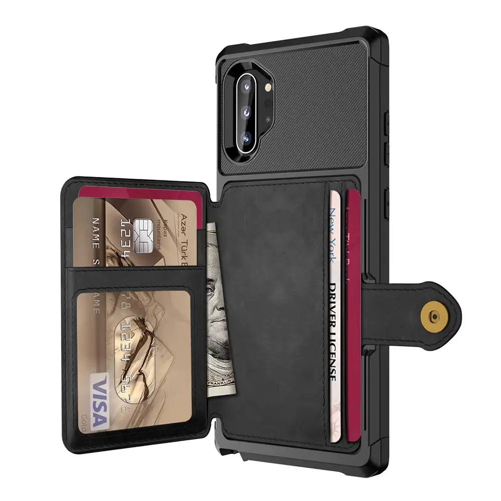 

Luxury PU Leather Wallet Case For Samsung Galaxy Note 10 Pro Cases Wallet Flip Cover Buckle For Samsung Note 10 Pro Fundas