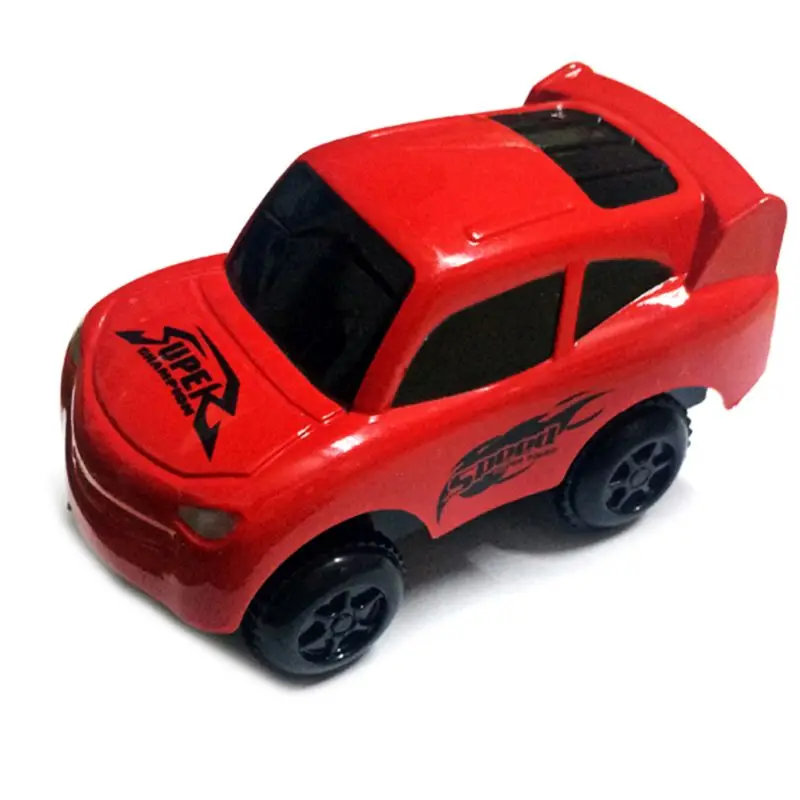 Электронный рельсовый трек автомобиль батарея мощность обучающая игрушка подарок для детей Дети 634F - Цвет: Красный