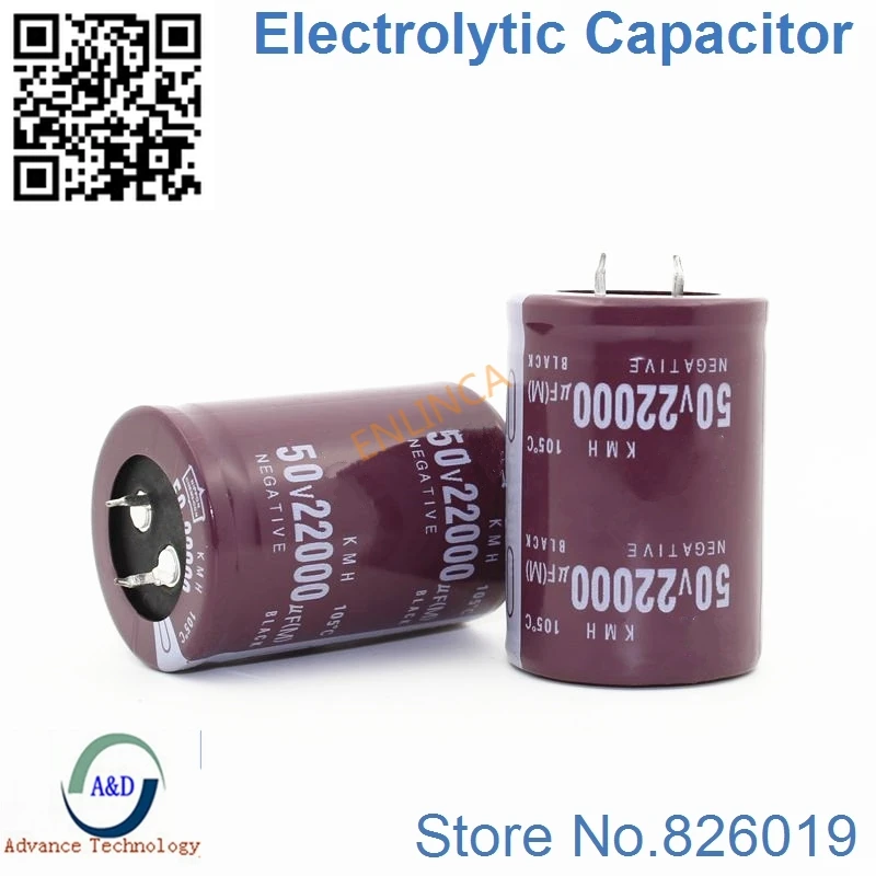 6pcs/lot 50V 22000UF Radial DIP Aluminum Electrolytic Capacitors size 35*50 Tolerance 20% | Электронные компоненты и