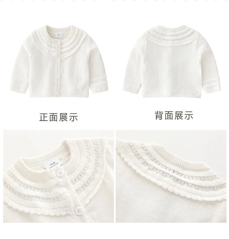 Детская одежда стиль девушки маленький кардиган милый В стиле принцессы Детские Детский жакет из денима для девочки; трикотажное пальто для малышей Одежда для мальчиков и девочек «Bs7042