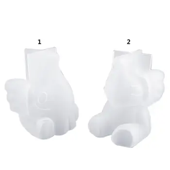 

Crafts DIY Mold Q Edition Little Elephant Toys Table Decoration Jewelry Silicone Molds R9JE