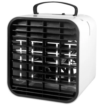 

Portable Mini Air Cooler Fan Air Conditioner Fan Personal Space Cooler Air Cooling Fan for Home Office Desk-White