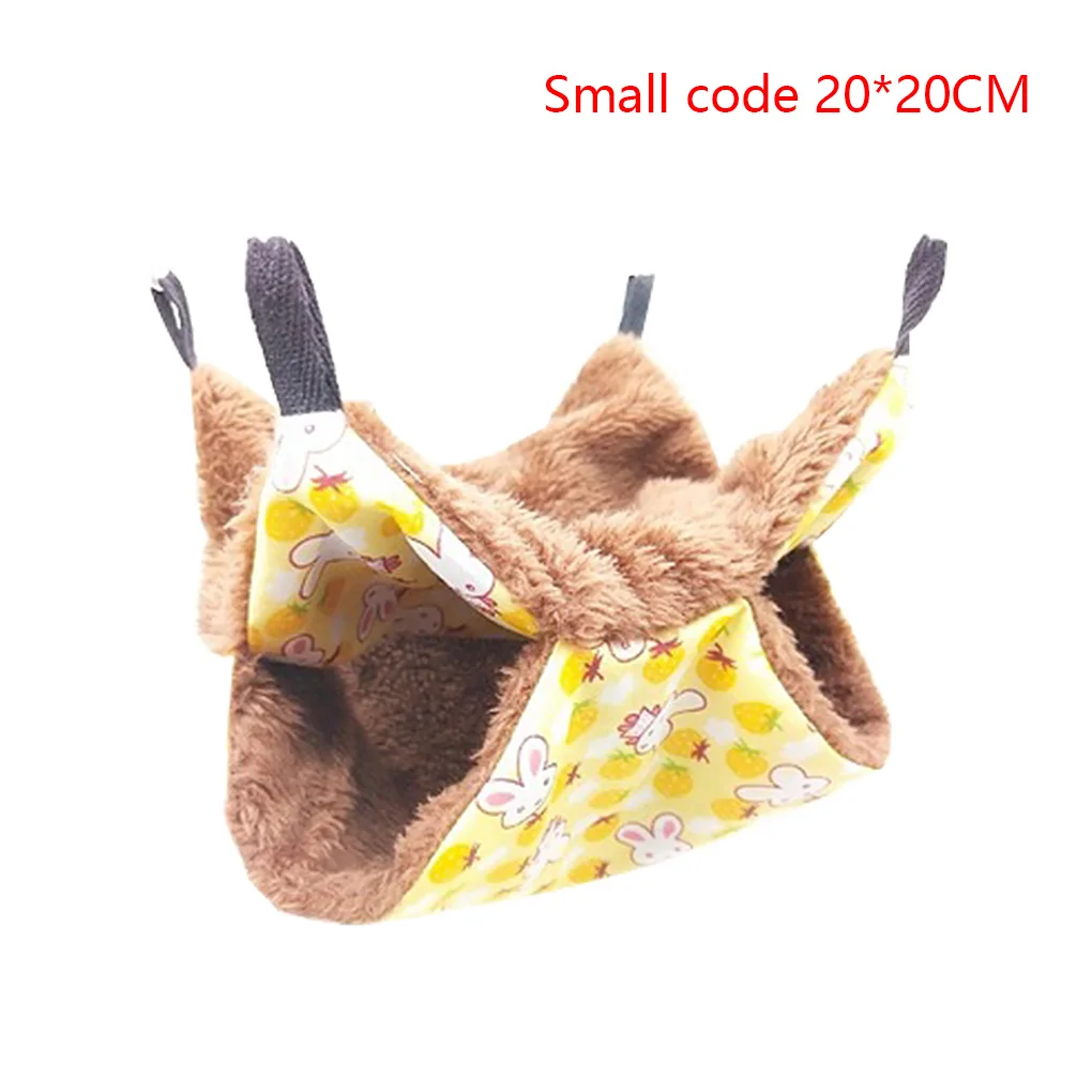 Double Layer Small Animal Hammock Bed Warm Winter Pet Hanging Bunkbed Sleeping Cage Swing Bed