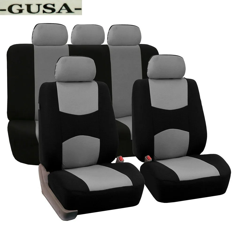 4/9PCS Full Set Front Rear Head Rests Car Seat Covers Auto Suv Truck Seat Cover 