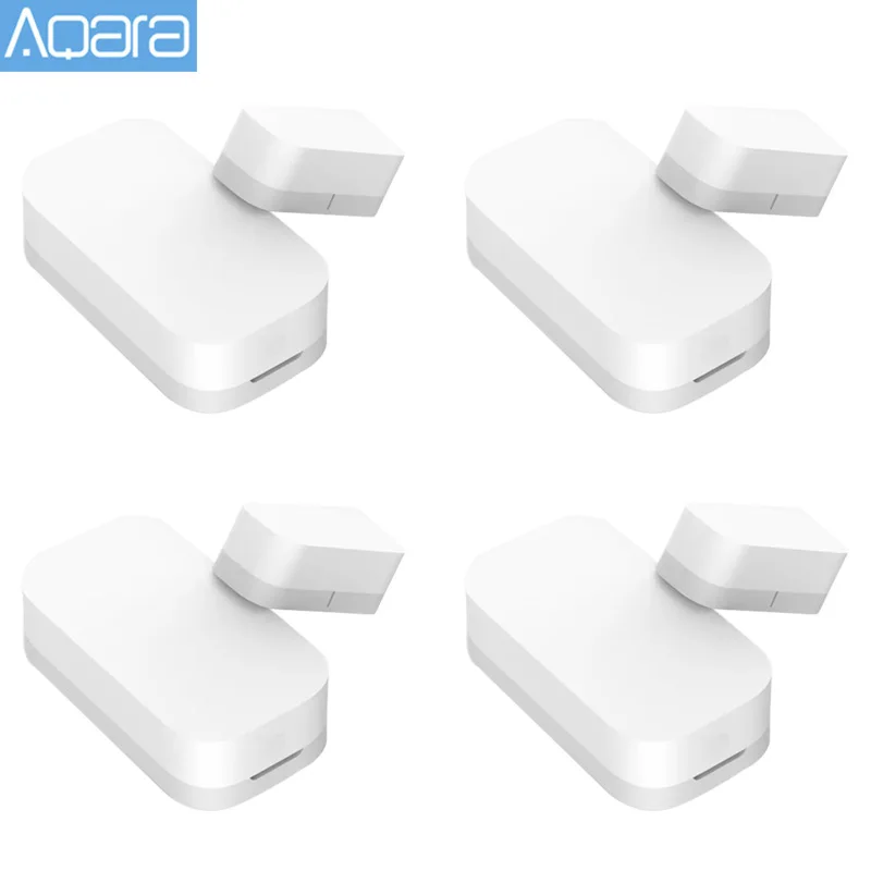 1-4 Uds Aqara de ventana de puerta de Zigbee conexión inalámbrica con sensores inteligentes de puerta trabajar con Mi casa APP para Xiaomi Mijia Smart casa