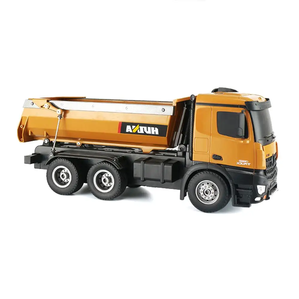 

HUINA 1573 1/14 10CH Alloy RC Dump Trucks Toy Engineering Construction Remote Control Car Vehicle Toy RTR RC Truck Toy For Boys