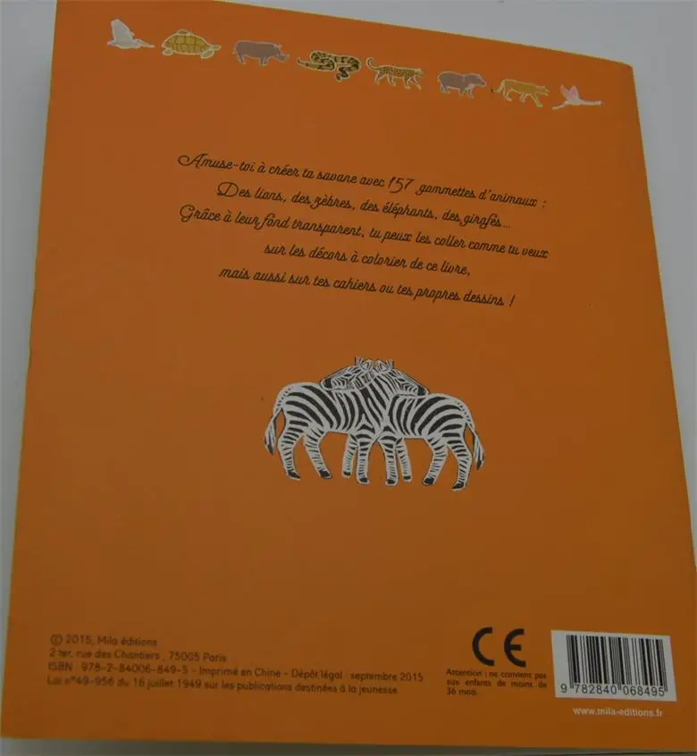 Parent Child Kids Baby Animal Picture Perceptual Thinking Sticker Book French Learning Book Age 3 And Up Education Teaching Aliexpress
