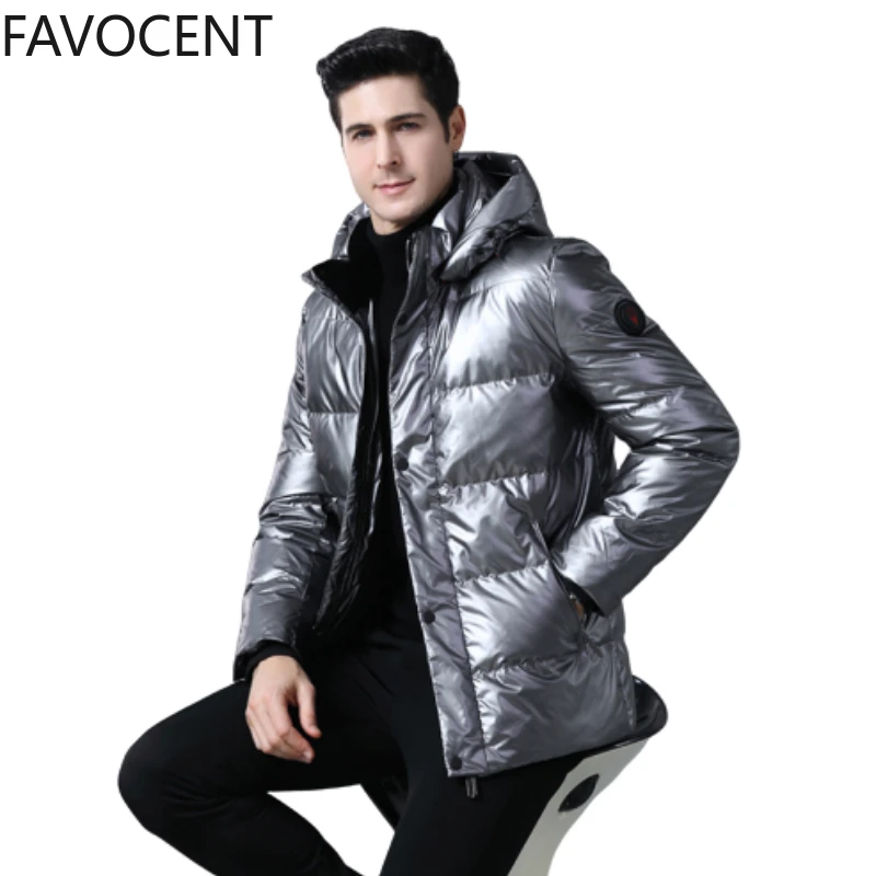 Высокое качество, 90% утиный пух, Мужская Зимняя мода, брендовый пуховик, мужская уличная куртка, пуховое пальто, с капюшоном, светильник, куртка, теплая, повседневная
