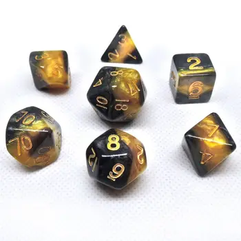

DIY Crystal Epoxy Mold Dice Fillet Shape Multi-spec Digital Game Silicone Mould