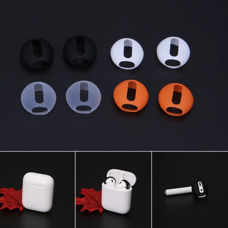

4pcs/2pair Ear pads for Airpods Wireless Bluetooth for iphone 7 8 7plus/iphone X earphones silicone ear caps earphone case earpa
