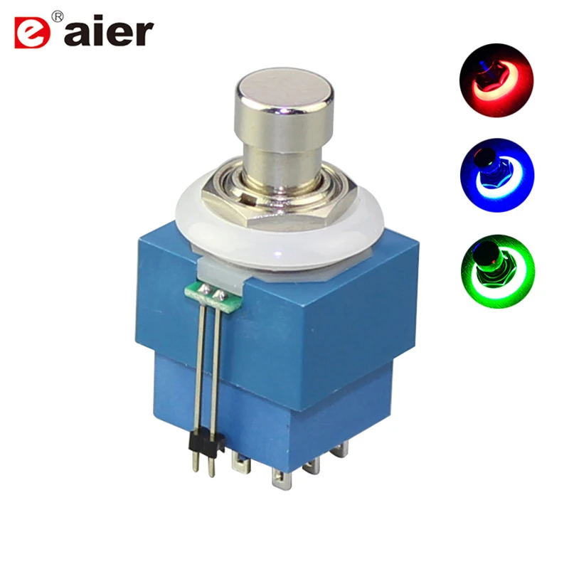 10PCS PBS-24-302-N1 with single-color LED 3PDT hot sell electric guitar part effect illuminated pedal foot switch supplier