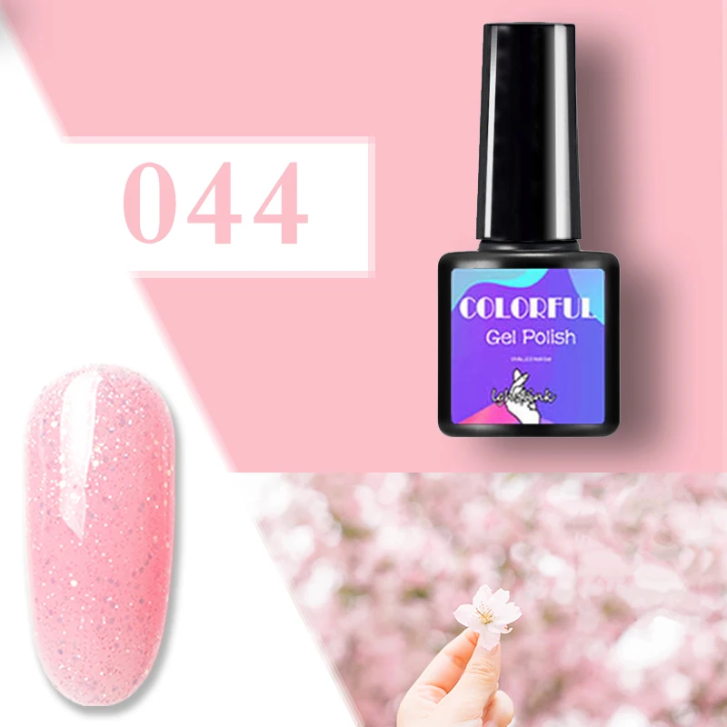 044 Lghzlink 7,5 мл Гель-лак для ногтей Vernis/УФ полуперманентный светодиодный гель для наращивания ногтей голографический Гель-лак для ногтей Gellack Nails Art - Цвет: 044