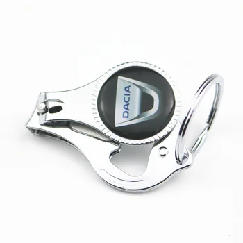 

3D Alloy Multifunctional Combination Car Keyring Emblem Badge Key Ring For Dacia Lodgy 2 Mcv Sandero Duster Logan Sandero Emblem