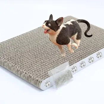 

HiMISS Dog Cat Kitten Corrugated cat Scratch Board Pad Scratcher Bed Mat Claws Care Interactive Toy For None Training Cat toys