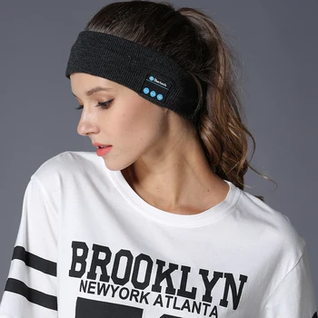 

Wireless Bluetooth Headphone Sleep yoga Headband Hat Soft Warm Sports Smart Cap Smart Speaker Stereo Scarf Headset with Mic
