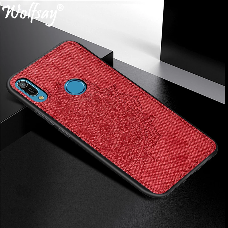 Чехол Y6 2019 для Huawei Honor 8A чехол задняя крышка с 3D тиснением матовая Wolfsay|Бамперы| |