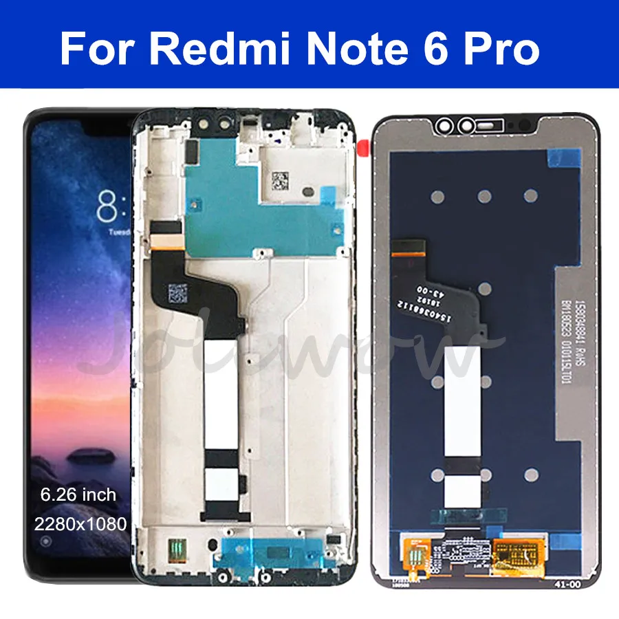 

6.26'' Original LCD For Xiaomi Redmi Note 6 Pro LCD Display Touch Screen Digitizer+Frame Assembly For Redmi Note6 Pro Global LCD