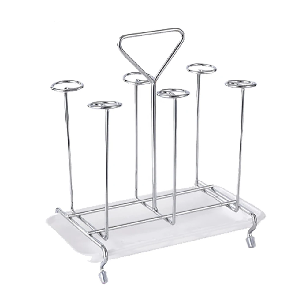 Kitchen Glass Cup Drying Stand Water Mug Rack Draining Holder Tray
