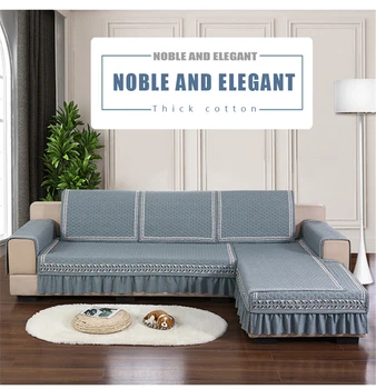

L Shaped Sofa Covers Anti-dirty Non-slip Sofa Covers for Living Room Furniture Protector Universal Stretch Corner Sofa Cushion