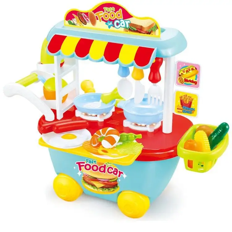 

CHILDREN'S Toy GIRL'S Play House Ice Cream 3-6 Gift Mini Music Light Ice Cream Hand Push Candy Car