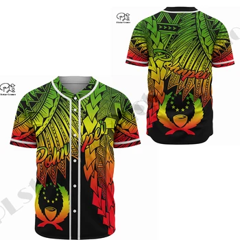 Newest 3Dprinted Baseball Jersey Shirt Pohnpei Polynesian Tribal Wave Tattoo Casual Unique Unisex Funny Sport Streewear Style-1