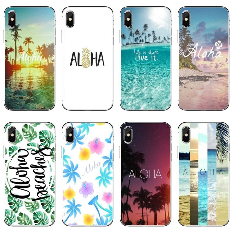Summer Beach Aloha Sea Ocean Accessories Phone Case For Samsung Galaxy M30 J8 J7 J5 Pro J6 J4 Prime A6 A8 A9 Plus J3 2018 2017 | Мобильные