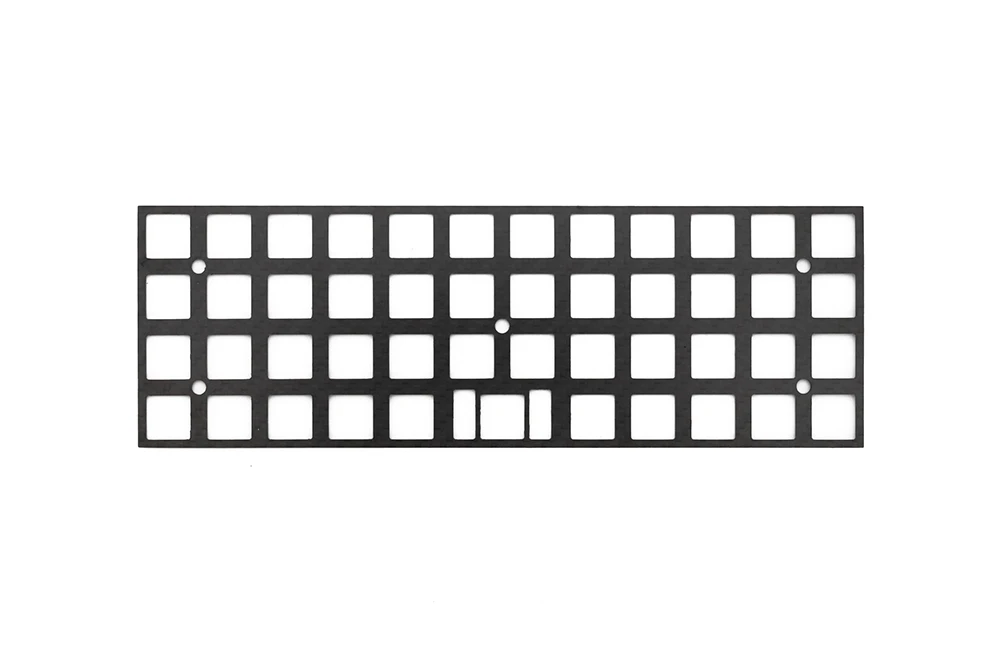 탄소 섬유 플레이트 1.5mm 두께 지원 xd60 xd64 3.0 v3.0 gh60 지원 분할 스페이스바 3u 스페이스바 bm40 xd75 xd84