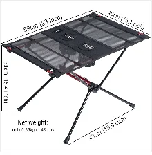 High Strength Aluminum Alloy Portable Ultralight Folding Camping Table Foldable Outdoor Dinner Desk For Family Party Picnic BBQ