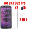 3-in-1 Case Glass For CAT S62 Pro Screen Protector Glass Full Protection on For CAT S62 Pro Camera Lens Glass 3