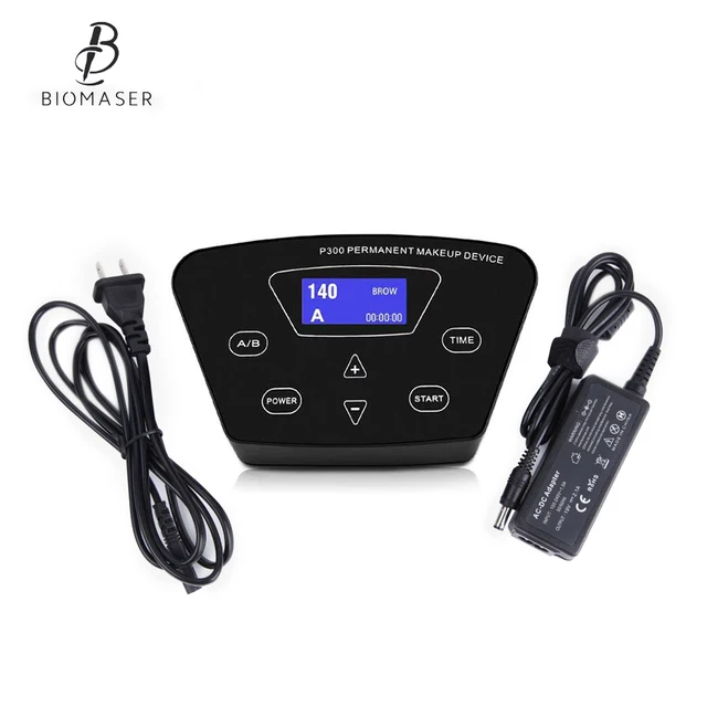 Biomaser Professional P300 Tattoo Power Supply & Permanent makeup Power Supply Critical Digital Tattoo Power Supply LCD Machines PMU power supply