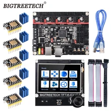 Bigtreetech btt skr v1.4 skr v1.4 turbo 32 bit placa de controle tft35 e3 v3.0 tmc2209 2208uart driver atualização skr v1.3
