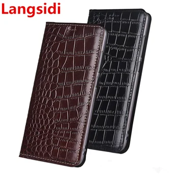 

Langsidi genuine leather magnetic flip case card holder coque for Motorola Moto Z Play/Motorola Moto Z XT1650 leather cover capa