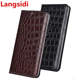 

Langsidi luxury genuine leather magnetic flip case card holder coque for Meizu MX6/Meizu MX5/Meizu Pro 5 leather cover funda