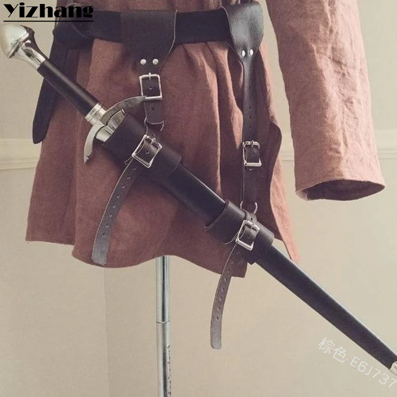 Yizhang средневековый воин викингов Гладиатор самурайский боевой Рыцарь меч оболочка пояс маскарадные реквизиты для вечеринки Косплей