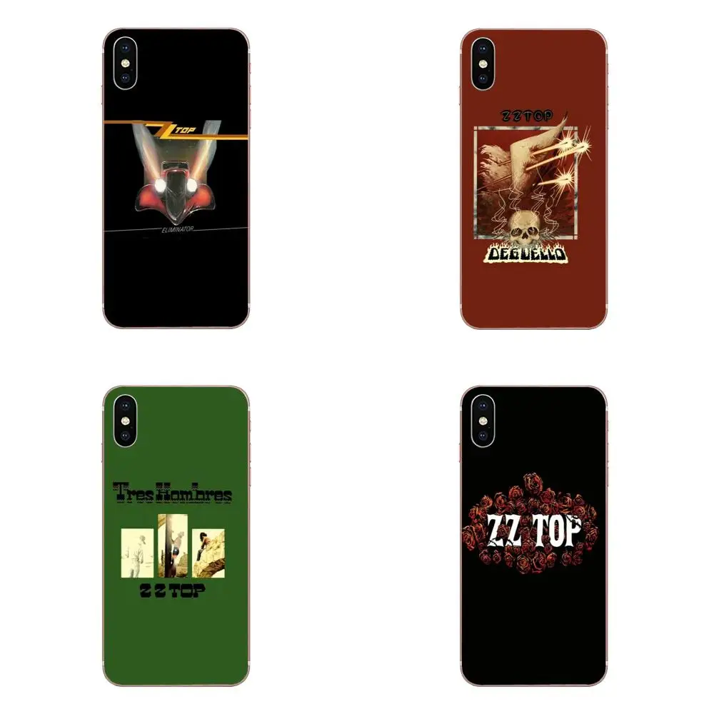 Для Apple IPhone X XS Max XR 4 4s 5 5C 5S SE 6 6S 7 8 Plus Мягкий ТПУ чехол для телефона Coque Zz Top грубая